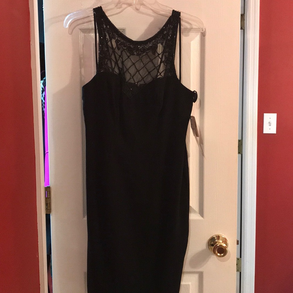 Black cocktail dress